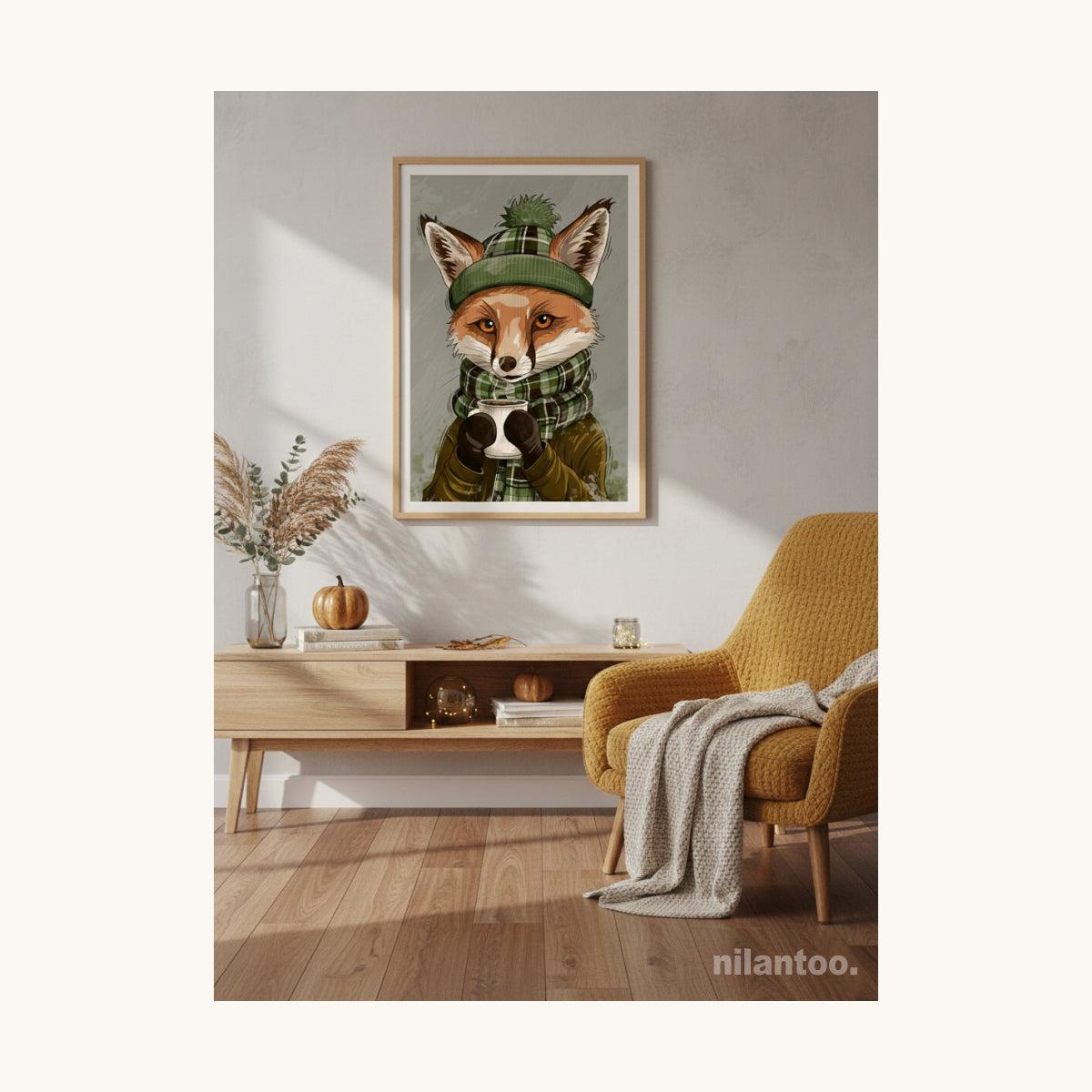 Cozy Fox Poster