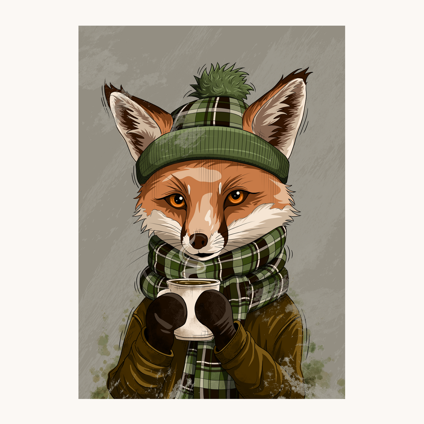 Cozy Fox Poster