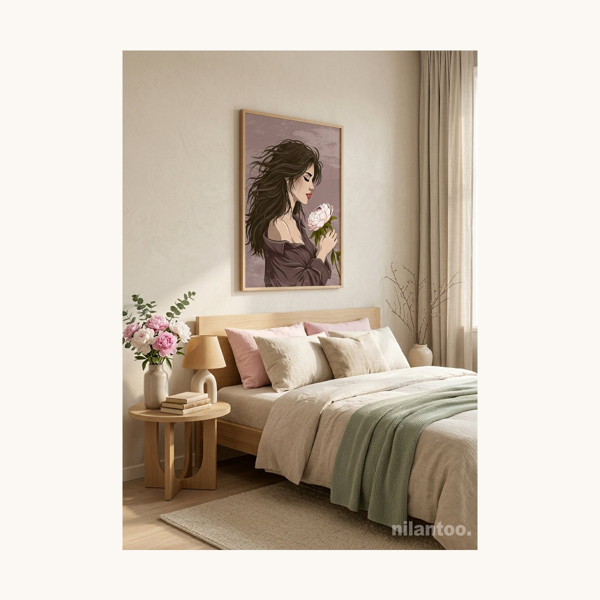 Peony Girl Poster