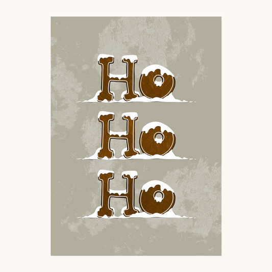 Gingerbread HoHoHo Poster
