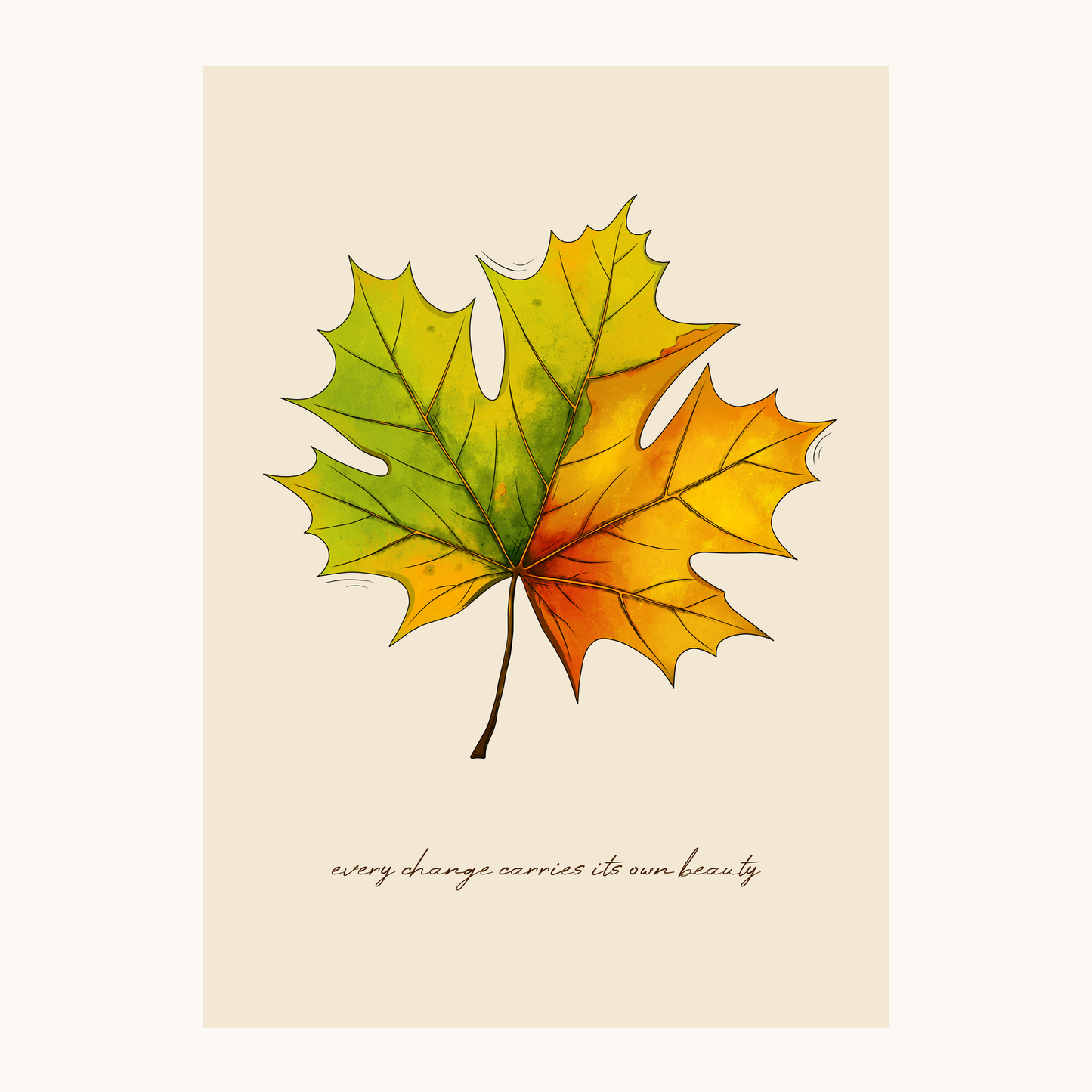 Fall Leaf Poster