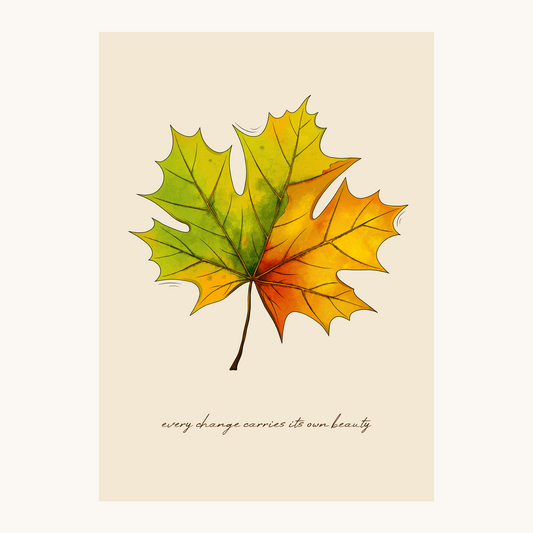 Fall Leaf Poster