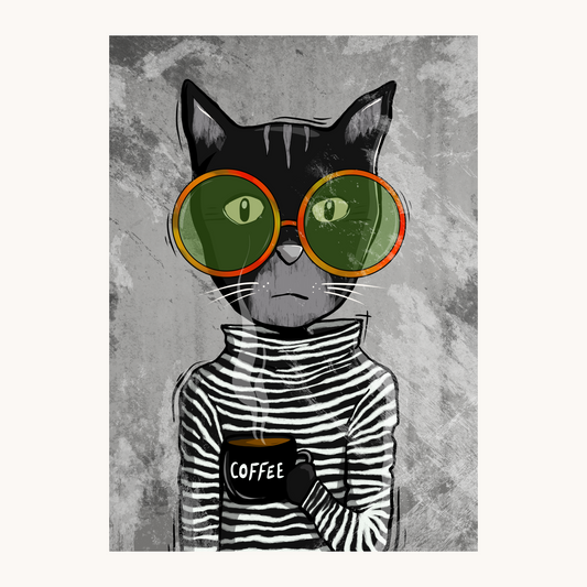 Coffee Cat Poster