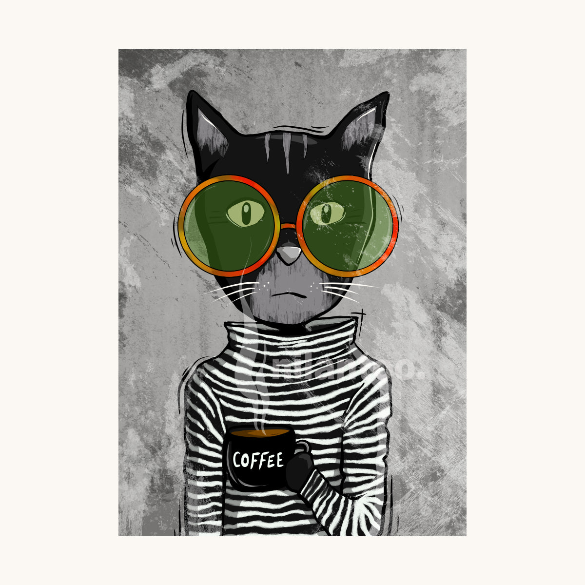 Coffee Cat Poster