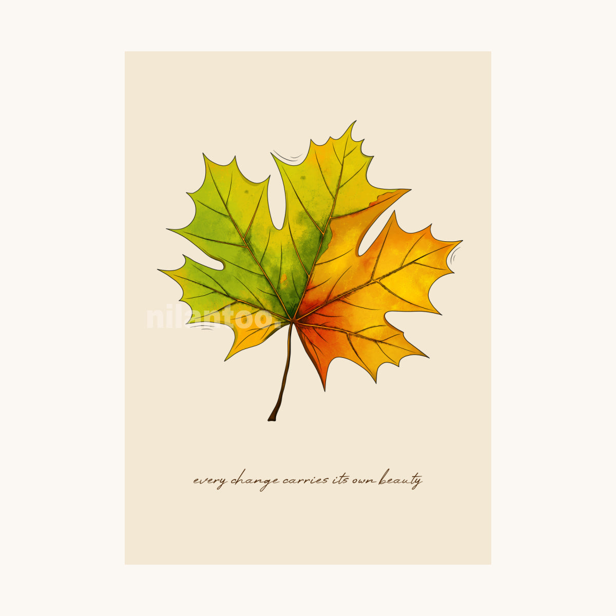 Fall Leaf Poster