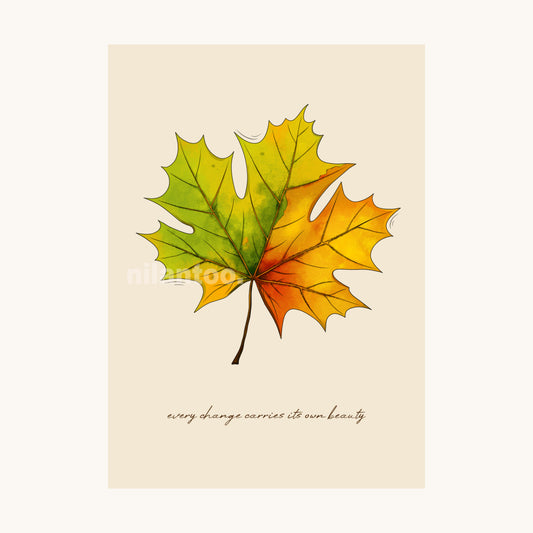 Fall Leaf Poster