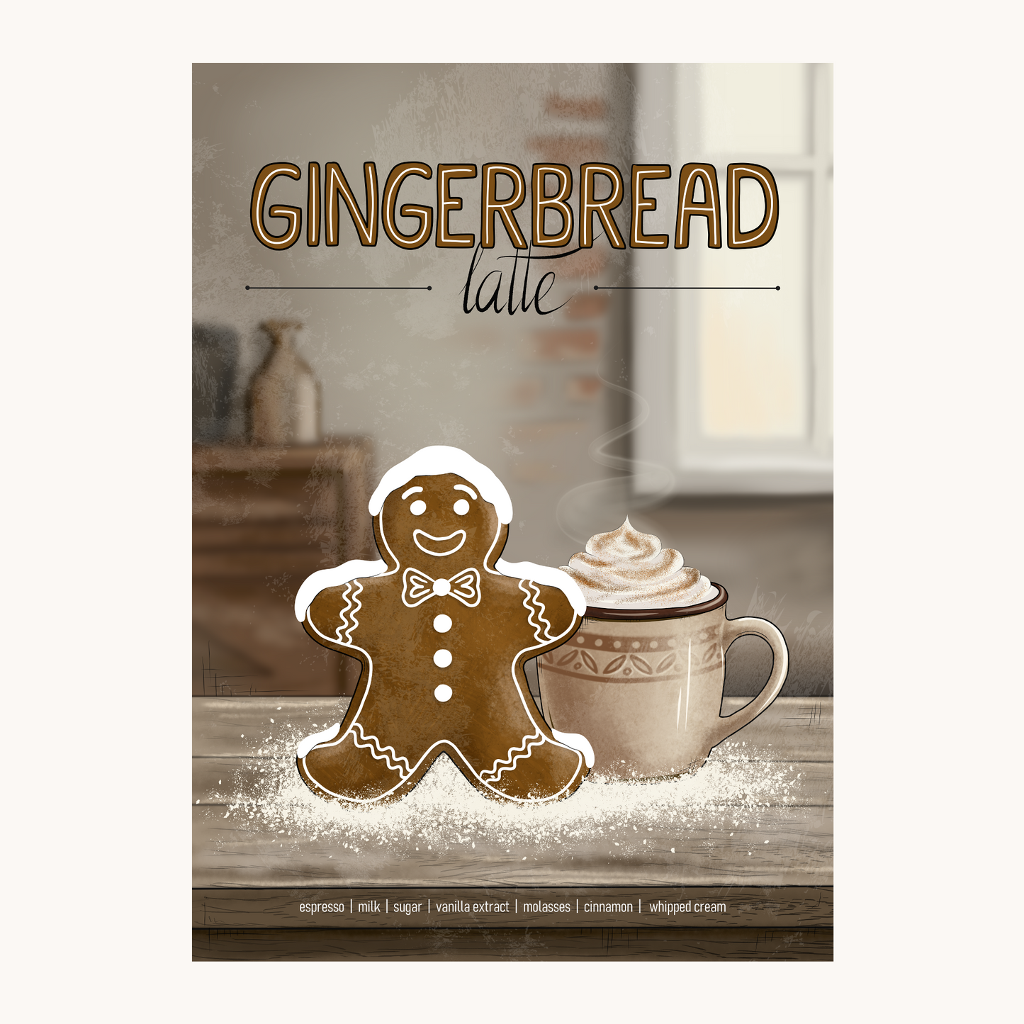 Gingerbread Latte Poster