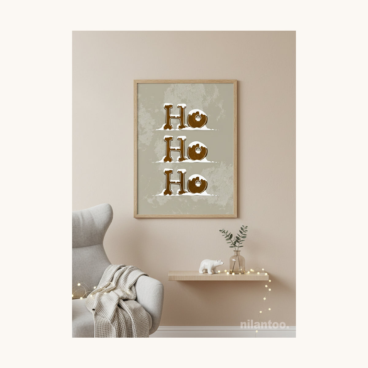 Gingerbread HoHoHo Poster