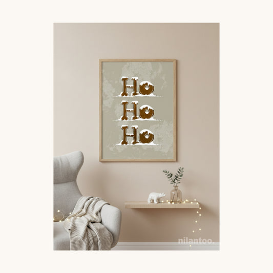 Plakat "Gingerbread HoHoHo"